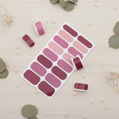 Obrázok z Samolepky na nechty  - tmavo ružový mix