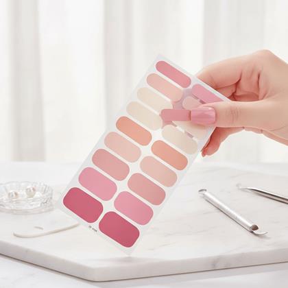 Obrázok z Samolepky na nechty  - svetloružový mix