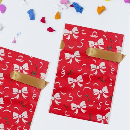 Obrázok z Darčekové sáčky s mašľou 10 ks - M