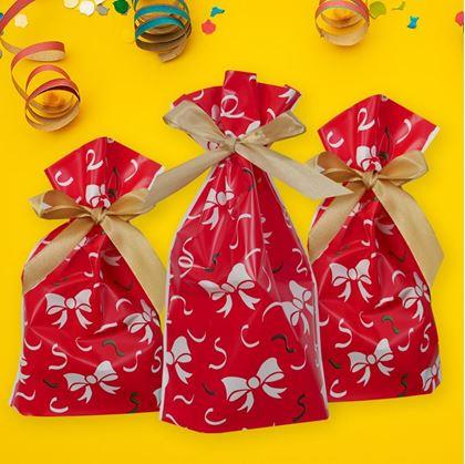 Obrázok z Darčekové sáčky s mašľou 10 ks - M