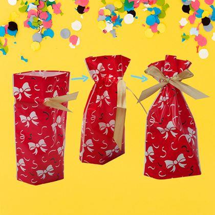 Obrázok z Darčekové sáčky s mašľou 10 ks - M