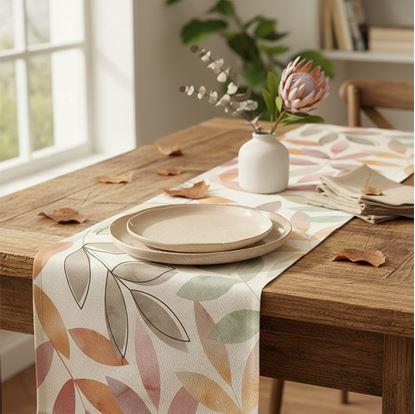 Obrázok Behúň na stôl 160 cm - listy