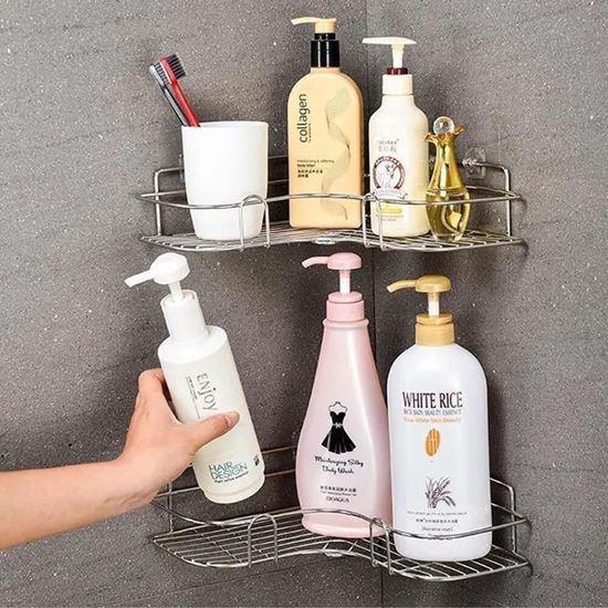 Obrázok z Nerezová rohová polička