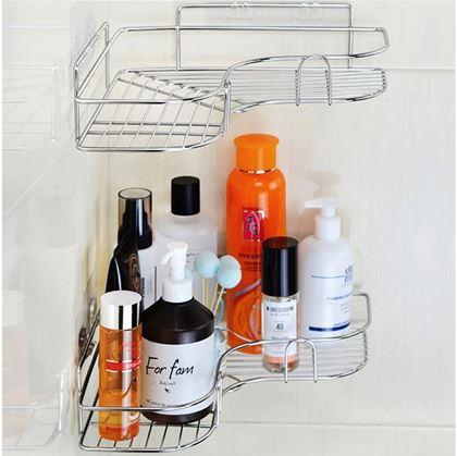 Obrázok z Nerezová rohová polička