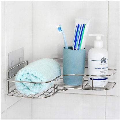 Obrázok z Nerezová rohová polička