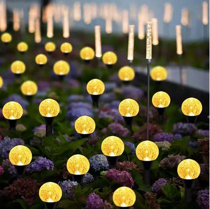 Obrázok z Solárne bublinkové svietidlá do zeme 10 ks