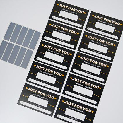 Obrázok z Vlastné stieracie žreby na mieru 10 ks