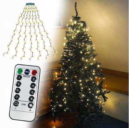 Obrázok Vianočné LED osvetlenie s diaľkovým ovládačom – bez zamotávania s rovnomerným rozložením svetielok