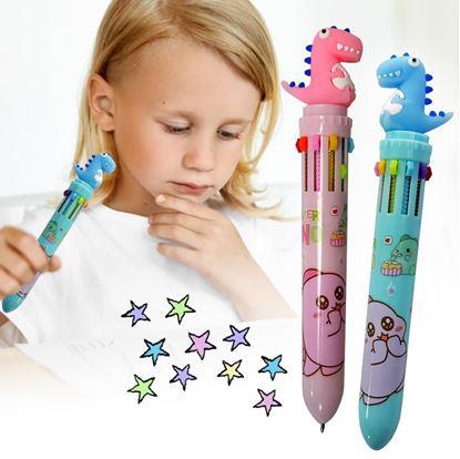 Obrázok Viacfarebná propiska - dinosaurus