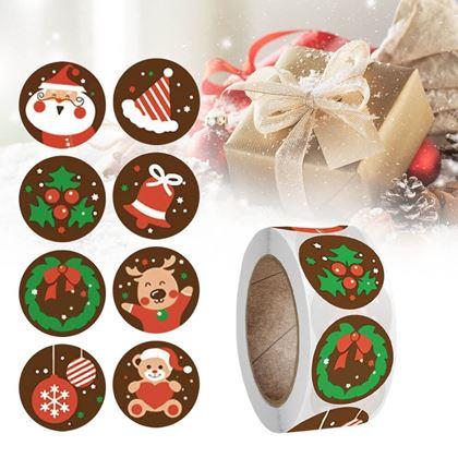 Obrázok z Vianočné samolepky 500 ks  - vianočná nálada