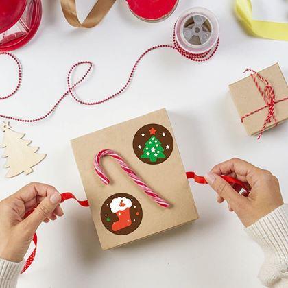 Obrázok z Vianočné samolepky 500 ks  - vianočná nálada