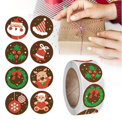 Obrázok Vianočné samolepky 500 ks