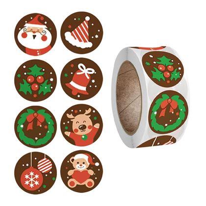 Obrázok z Vianočné samolepky 500 ks  - vianočná nálada