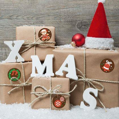 Obrázok z Vianočné samolepky 500 ks  - vianočná nálada