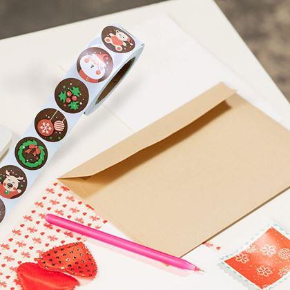 Obrázok z Vianočné samolepky 500 ks  - vianočná nálada