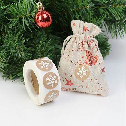 Obrázok z Vianočné samolepky 500 ks - snehové vločky