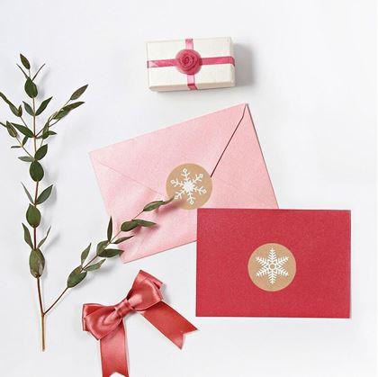 Obrázok z Vianočné samolepky 500 ks - snehové vločky