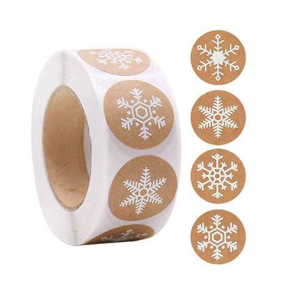 Obrázok z Vianočné samolepky 500 ks - snehové vločky