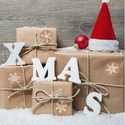 Obrázok z Vianočné samolepky 500 ks - snehové vločky