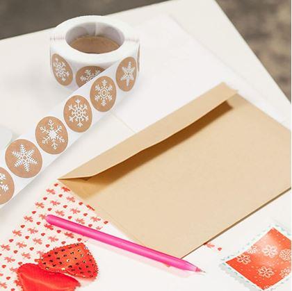 Obrázok z Vianočné samolepky 500 ks - snehové vločky