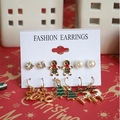 Obrázok Vianočné náušnice 6 párov