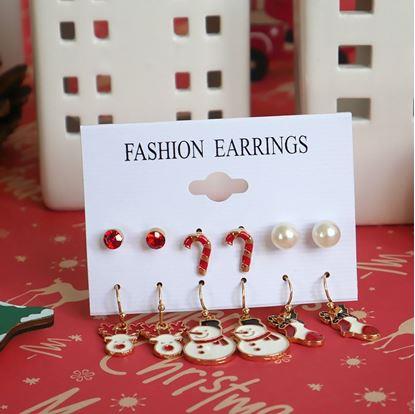 Obrázok Vianočné náušnice 6 párov