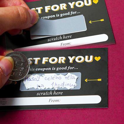 Obrázok z Vlastné stieracie žreby na mieru 10 ks