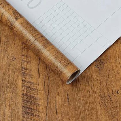 Obrázok z Samolepiaca fólia na podlahu 200x60 cm -  tmavé drevo