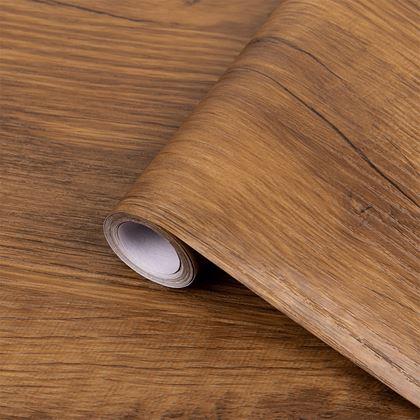 Obrázok z Samolepiaca fólia na podlahu 200x60 cm -  tmavé drevo