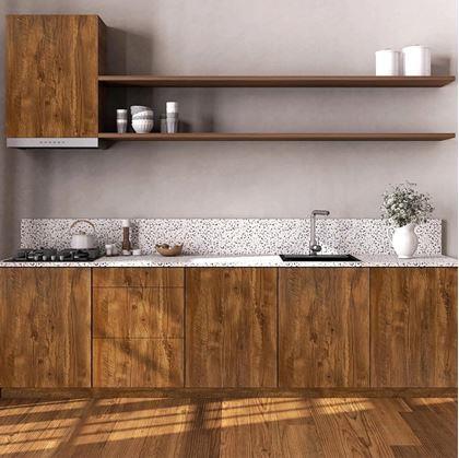 Obrázok z Samolepiaca podlaha 200x60 cm  -  tmavé drevo