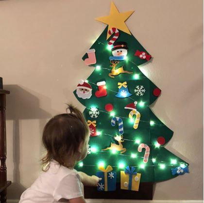 Obrázok z Nástenný vianočný stromček na ozdobenie