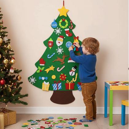 Obrázok z Nástenný vianočný stromček na ozdobenie