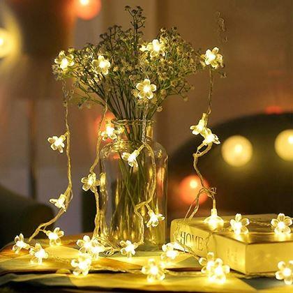 Obrázok z LED svetelná reťaz - čerešňový kvet