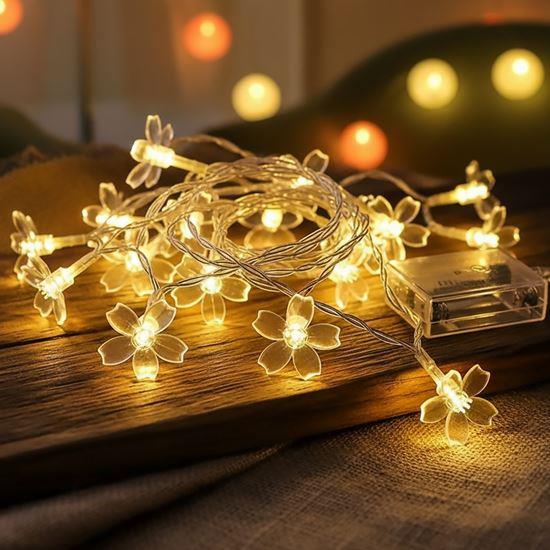 Obrázok z LED svetelná reťaz - čerešňový kvet