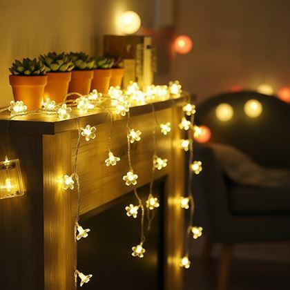 Obrázok z LED svetelná reťaz - čerešňový kvet