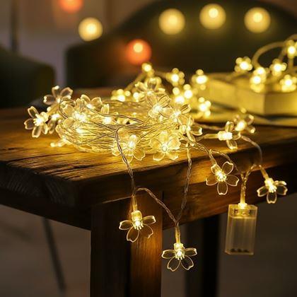 Obrázok z LED svetelná reťaz - čerešňový kvet