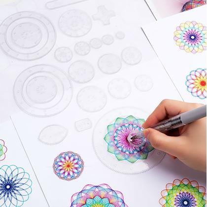 Obrázok z Sada kresliacich šablón - spirograf