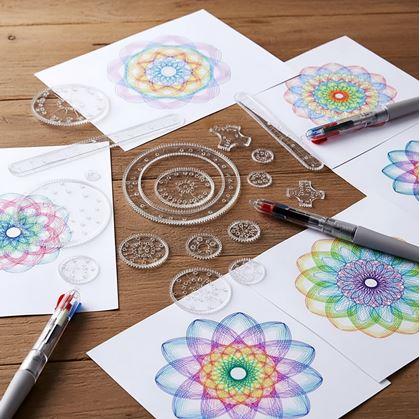 Obrázok z Sada kresliacich šablón - spirograf