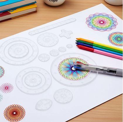 Obrázok z Sada kresliacich šablón - spirograf