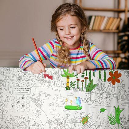 Obrázok z Omaľovánky v rolke 10 m  -  džungla