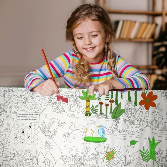 Obrázok z Omaľovánky v rolke 10 m  -  džungla