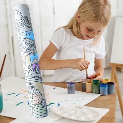 Obrázok z Omaľovánky v rolke 10 m  - mesto