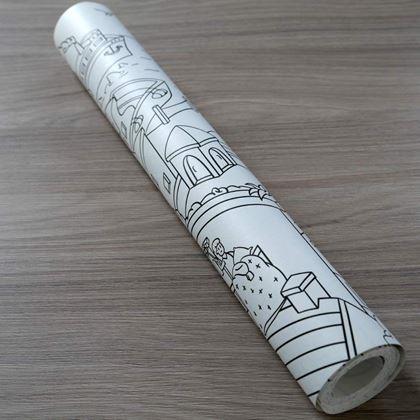 Obrázok z Omaľovánky v rolke 10 m  - mesto