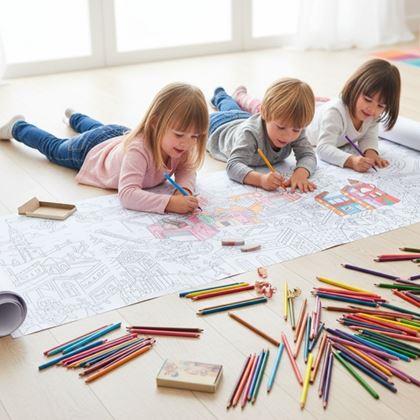 Obrázok z Omaľovánky v rolke 10 m  - mesto