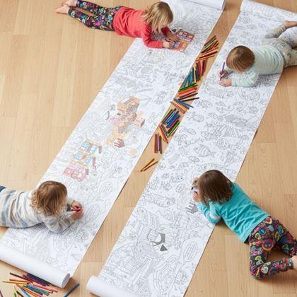 Obrázok z Omaľovánky v rolke 10 m  - mesto