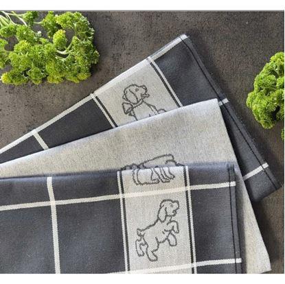 Obrázok Sada 3 ks bavlnených utierok - psíky