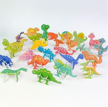 Obrázok z 3D puzzle dinosaury 25 ks
