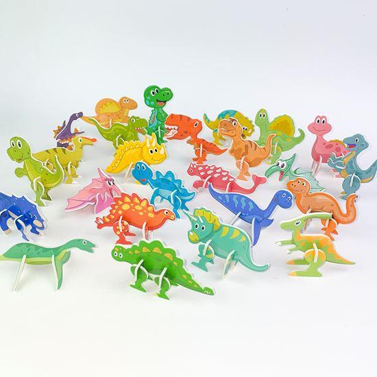 Obrázok z 3D puzzle dinosaury 25 ks