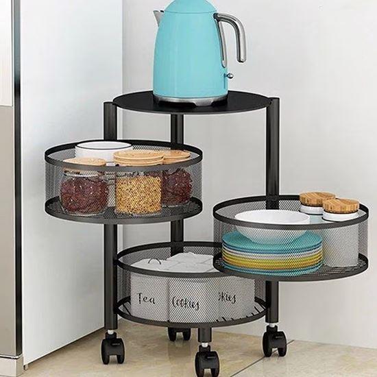 Obrázok z Pojazdný organizér s 3 košíkmi - 2. akosť