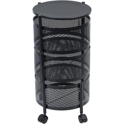 Obrázok z Pojazdný organizér s 3 košíkmi - 2. akosť